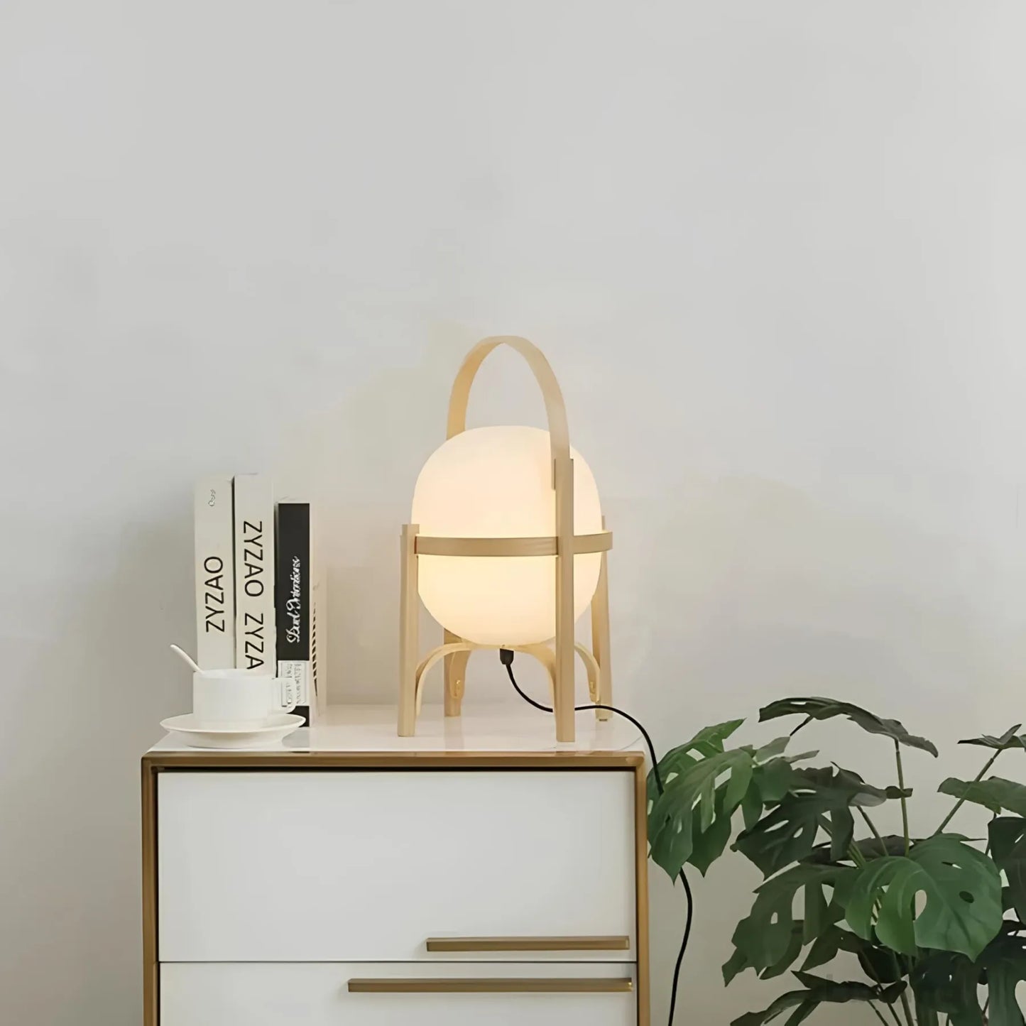WoodCraft - Moderne houten tafellamp