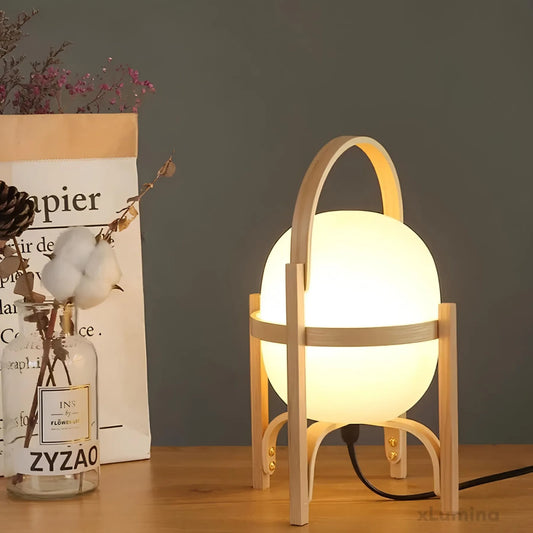 WoodCraft - Moderne houten tafellamp