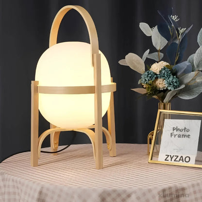 WoodCraft - Moderne houten tafellamp